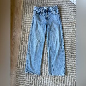 Abercrombie Kids High Rise wide leg jeans 13/14 short